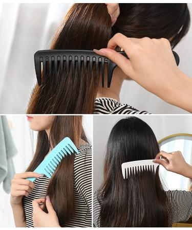 Professional Wide Tooth Comb for Curly, Long, and Wet Hair - Reduce Hair Loss and Dandruff - Buy Online on GoSupps.com