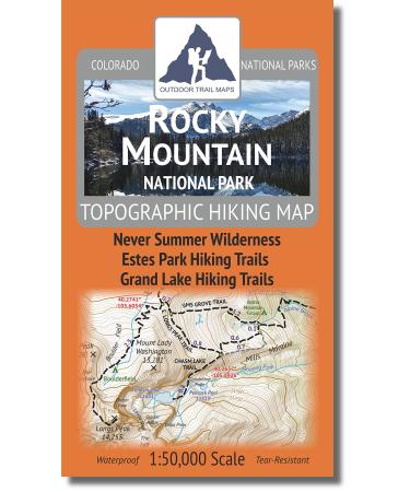 Outdoor Trail Maps LLC Rocky Mountain National Park - 2018 Topographic Hiking Map