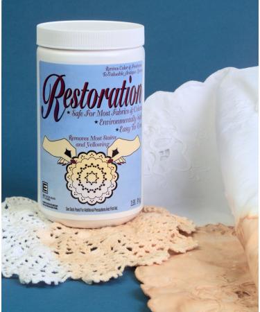 Engleside Products Restoration Hypoallergenic Powder to Clean Antique and Delicate Linens Safely 32 Ounce Tub- One