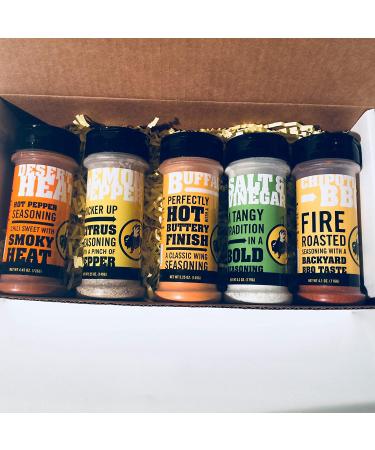 Buffalo Wild Wings 5 Flavor Dry Seasoning Gift Pack - Variety Seasoning Set - Buy Online on GoSupps.com