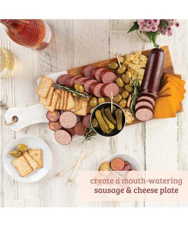 Deli Direct Beef Summer Sausage 12oz Roll - High Protein, Low Carb, Keto, Gluten Free Charcuterie Meat - Ready to Eat 100% Pure Beef Sausage - Original Flavor (1 Pack) - Buy Online on GoSupps.com