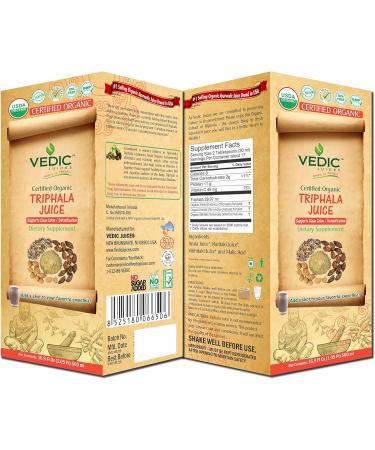 Organic 500ml Triphala Juice by Vedic Juices | USDA Certified - Buy Online on GoSupps.com