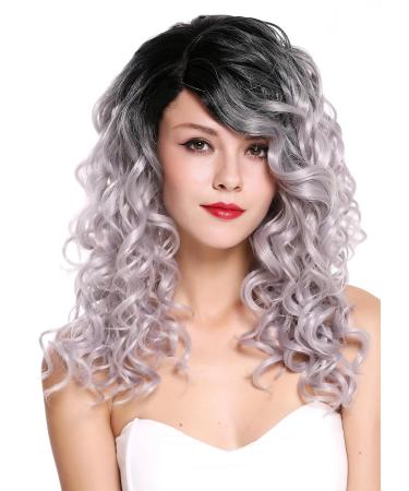 Buy WIG ME UP RGF-6467C-T1B/SILVER - Long Voluminous Ombre Black to Silver Grey Women's Wig - Buy Online on GoSupps.com