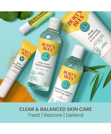 Burt's Bees Clear & Balanced Even Tone Liquid Face Exfoliator - Gentle Pore Reducing & Uneven Pigmentation Solution - 12 Oz | International Shipping Available - Buy Online on GoSupps.com