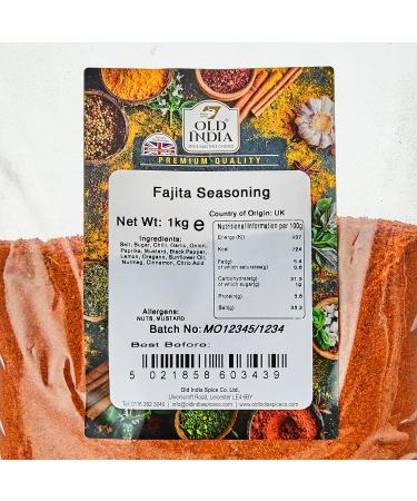 Old India Fajita Seasoning 1kg - Authentic Blend for Flavorful Fajitas - Buy Online on GoSupps.com
