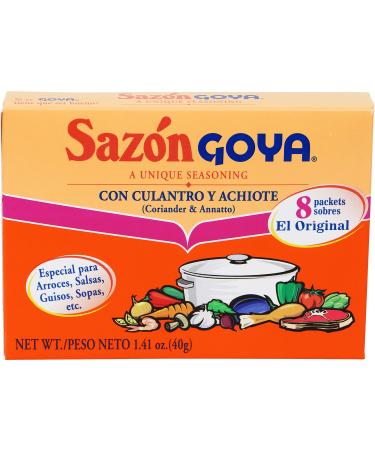 Goya Foods Sazn Seasoning with Coriander & Annatto, 1.41 Ounce (Pack of 36) 1.41-Ounce
