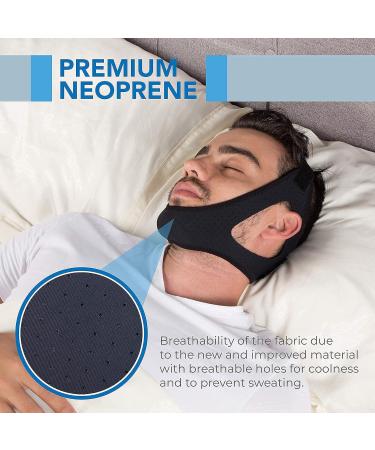 Sleep Legends Anti Snoring Chin Strap - Adjustable Chinstrap for Men & Women, CPAP Users - Reduce Snoring & Dry Mouth - Buy Online on GoSupps.com