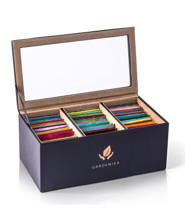 Stash Herbal Tea Sampler Gift Set Box - Naturally Caffeine Free Variety Pack - Holiday Gourmet Sets for Women Men - 60 Count, 20 Different Flavors Stash (Herbal & Caffeine-Free)