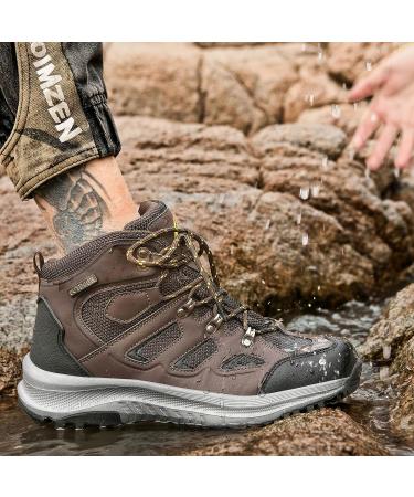 UPSOLO Men's Brown Hiking Boots - Size 8 - Buy Online on GoSupps.com