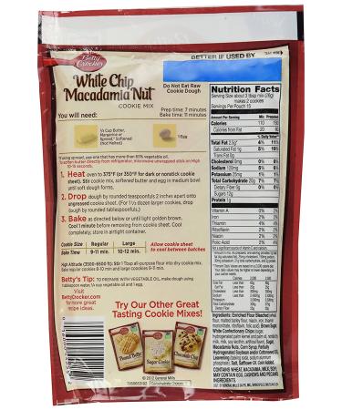 Betty Crocker White Chip Macadamia Cookie Mix 14 Oz (3 Pack) - Delicious Homemade Cookies - Buy Online on GoSupps.com
