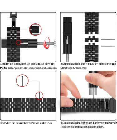 Buy KSKSPE 26mm Stainless Steel Bracelet for Garmin Fenix 6X/5X/3 HR - Classic Upgrade Replacement Band - Buy Online on GoSupps.com