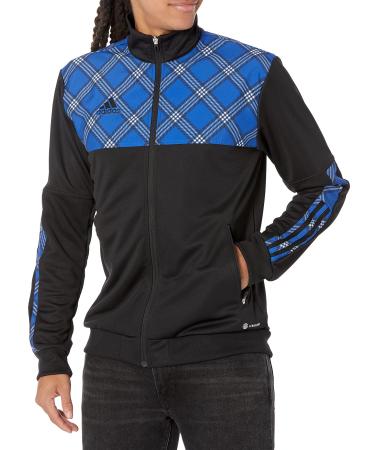 adidas Men's Tiro Track Jacket Small Tall Black/Team Royal Blue
