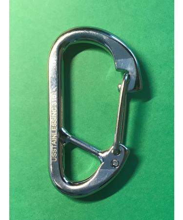 Stainless Steel 316 Spring Hook Carabiner 5/16" (8mm) Marine Grade Safety Clip Forged - Buy Online on GoSupps.com