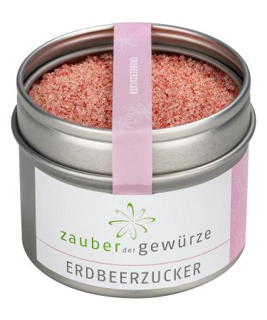 Marriage of the spices of strawberry sugar - natural pipe sugar with strawberry powder sweet temptation to waffles crepes ice cream muesli milkshakes rice pudding or stirred in cream 85 g