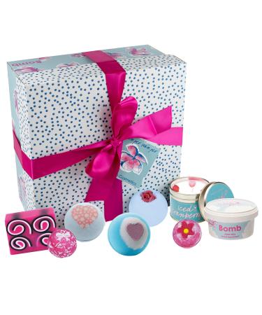 Bomb Cosmetics Pamper Hamper Handmade Bath Body & Home Fragrance Supersize Gift Pack in Reusable Box Contains 8-Pieces 720g Pamper Hamper 1 count (Pack of 1)