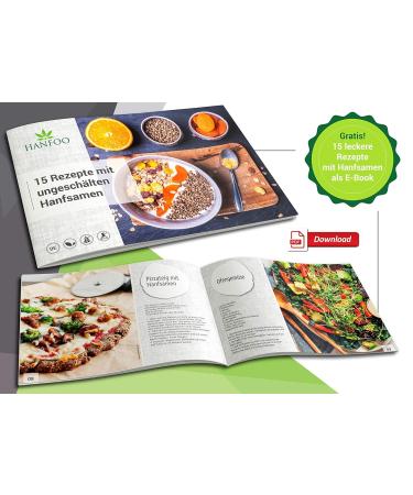 Buy Organic Unpeeled Hemp Seeds 500g from Germany - Premium Quality + Free Digital Recipe Book - Buy Online on GoSupps.com