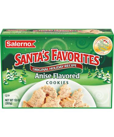 Salerno Santa's Favorites Holiday Original Recipe Anise Cookies, 10 Oz Anise 10 Ounce (Pack of 1)