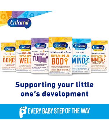 Enfamil Prenatals & Baby Vitamins Poly-Vi-Sol 8 Multi-Vitamins & Iron Supplement Drops for Infants & Toddlers Supports Growth & Development 50 mL Dropper Bottle (Pack of 2) 1.66 Fl Oz (Pack of 2) - Buy Online on GoSupps.com