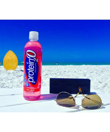 Protein2o Flavored Protein Water - Berry Splash 12 Pack | Hydrate with Mixed Berry Protein - Buy Online on GoSupps.com