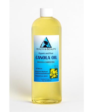 Canola Seed Oil Refined Organic Carrier Cold Pressed Natural Fresh 100% Pure 48 oz 1419 ml - Buy Online on GoSupps.com