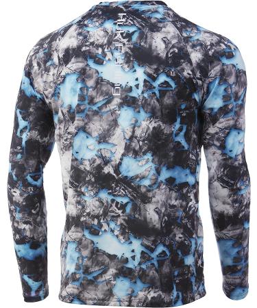 HUK Men's Pursuit Camo Vented Long Sleeve Fishing Shirt - Mossy Oak Lightning XX-Large - Buy Online on GoSupps.com