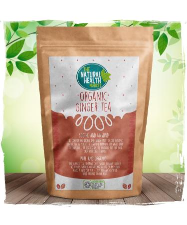 Organic Ginger Tea Bags - Soil Association Certified (20 Teabags) | The Natural Health Market - Buy Online on GoSupps.com