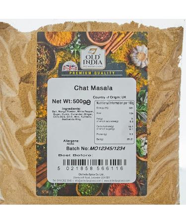 Old India Chat Masala 500g - Authentic Indian Spice Blend for Tastier Chaat - 1 Pack - Buy Online on GoSupps.com