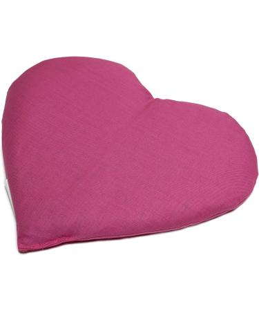 Buy Grape Seed Heart Pillow 30x25cm - Pink Heat Cushion | Perfect Gift Idea - Buy Online on GoSupps.com