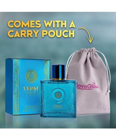 Verse Adonis Men's Perfume - 3.4 Fl. Oz. 100ml with NovoGlow Carrying Pouch | Woody Floral & Fruity Scents - Long-Lasting Masculine Fragrance | Perfect Gift for Any Occasion - Buy Online on GoSupps.com