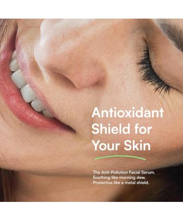 BRITTO SKIN Anti-Pollution Facial Serum Purslane & Moringa Leaf Extract All Skin Types Environmental Defense Fragrance-Free 97.85% Natural Ecocert Certified - Buy Online on GoSupps.com