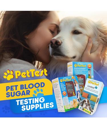 PetTest Genteel Pain-Free Lancing Device for Dogs & Cats - Easy Blood Sugar Monitoring with Sterile Lancets & Tips - 2024 Model - Buy Online on GoSupps.com