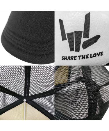Share The Love Kids Mesh Baseball Trucker Cap - Adjustable Black - Buy Online on GoSupps.com