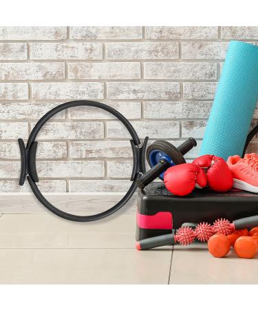 Buy Bluefinity Pilates Ring - Double Handle Padded Resistance Yoga Ring 37 cm Black | Ideal for Home Workouts & Exercises - Buy Online on GoSupps.com