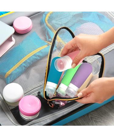 Mixnon Silicone Travel Bottles - 4 Pack 90ml - Ideal for Shampoo Conditioner Cream & Personal Care | Travel Organizer - Buy Online on GoSupps.com