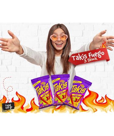 Buy Takis Fuego Chips Box - 3 Pack (70g Each) | Hot & Spicy Chips Bulk Pack - International Shipping Available - Buy Online on GoSupps.com