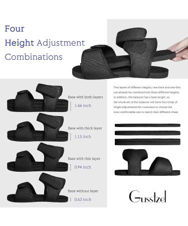 GUSSTZEL Professional Shoe Lift for Uneven Legs | Shoe Balancer & Leveler for Men & Women | Size Medium 8.5-10.5 Men & 9-11 Women - Buy Online on GoSupps.com