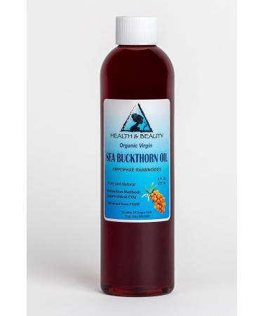 Sea Buckthorn Oil Organic Unrefined Virgin Supercritical CO2 Extracted Pure 8 oz 237 ml - Buy Online on GoSupps.com