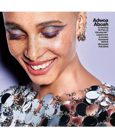 Revlon So Fierce! Chrome Ink Liquid Eyeliner 901 Gunmetal - Longlasting Metallic Pen Liner - 0.03 oz - Buy Online on GoSupps.com