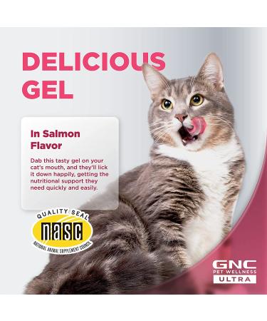 GNC Pets Ultra Cat Gel Supplements - Hairball Control & Multivitamins for Cat Health - 3.5 oz - Buy Online on GoSupps.com