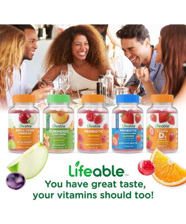 Lifeable Sugar Free Prebiotic Fiber + Biotin Gummies Bundle - Gluten Free Chewable Vitamins - Buy Online on GoSupps.com