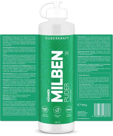 Silver Power Mite Powder 100g - Effective Mite Protection for Chickens & Birds | Anti-Mite Solution Against Red Bird Mite | Guaranteed Defense - Buy Online on GoSupps.com