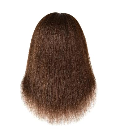 TIANYOUHAIR 22 Inch Real Human Hair Mannequin Head with Stand - Brown - Buy Online on GoSupps.com