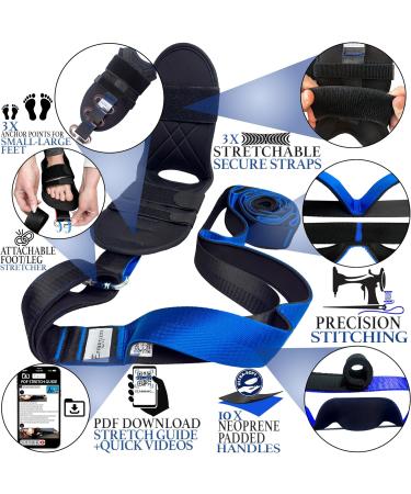 EFFORTLEXX LIFE Stretching Strap with loops and attachable foot  leg stretcher - BLUE - Buy Online on GoSupps.com
