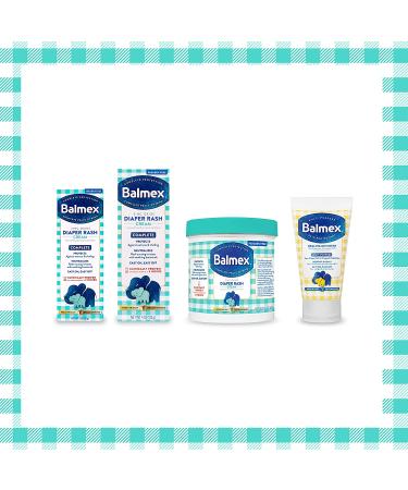 Balmex Complete Protection Baby Diaper Rash Cream - 4 Oz (Pack of 3) | Zinc Oxide + Soothing Botanicals - Buy Online on GoSupps.com