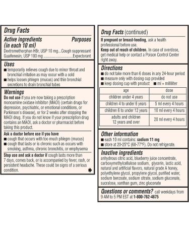 Robitussin Honey Cough and Chest Congestion DM Children's Cough Medicine - 12 Fl Oz (4 Fl Oz x 3) | Made with Real Honey for Flavor - Buy Online on GoSupps.com