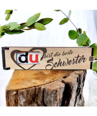 Sister gift - chocolate bar gift box incl. Duplo - you are the best sister - sister heart big sister gift big sister gift sister heart gift family: sister - Buy Online on GoSupps.com