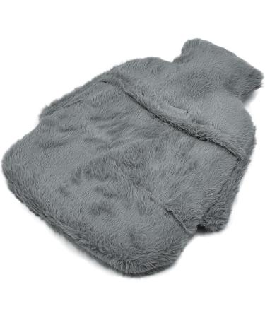 2-in-1 Foot Warmer & Heat Bottle - Super Fluffy Electric-Free Winter Heating for Feet - Anthracite Fur Look - Buy Online on GoSupps.com