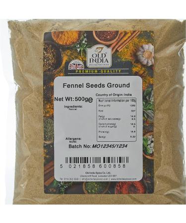 Old India Fennel Seeds Ground 500g - Premium Quality Spice (Pack of 1) - Buy Online on GoSupps.com