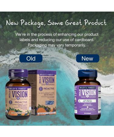 Wiley's Finest Bold Vision Proactive - 60 Softgels for Eye Health Support - Buy Online on GoSupps.com
