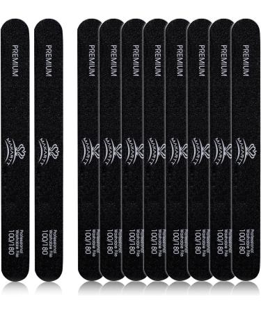 10pcs Makartt Nail File 100 180 Grit Emery Boards for Manicure Pedicure - Professional Washable Double Sided Nail File Kit for Natural Acrylic Nails - Coarse Nail File for DIY Salon Use - Buy Online on GoSupps.com